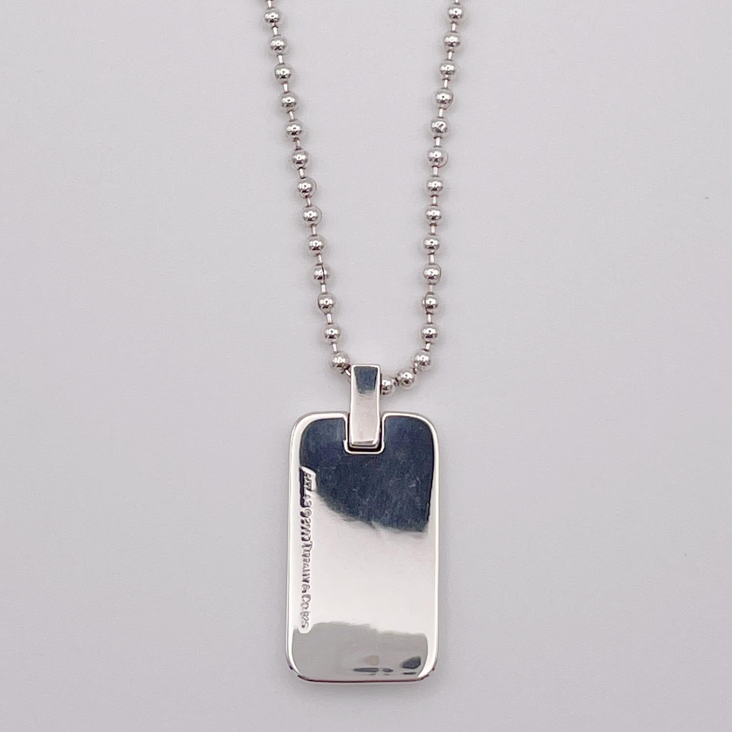 新品仕上済 Tiffany＆Co. ティファニー アトラスIDネックレス 925 20.5g