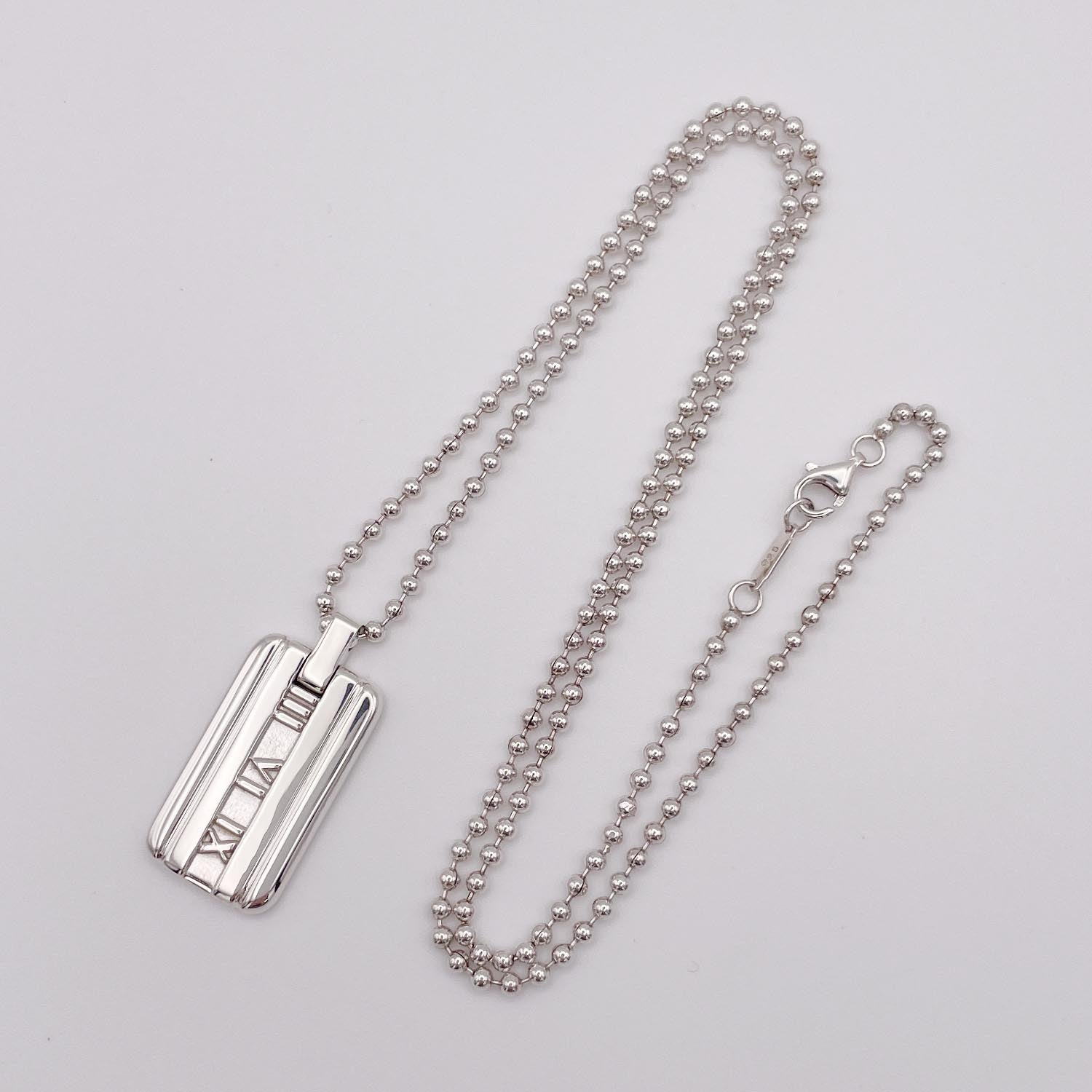 新品仕上済 Tiffany＆Co. ティファニー アトラスIDネックレス 925 20.5g