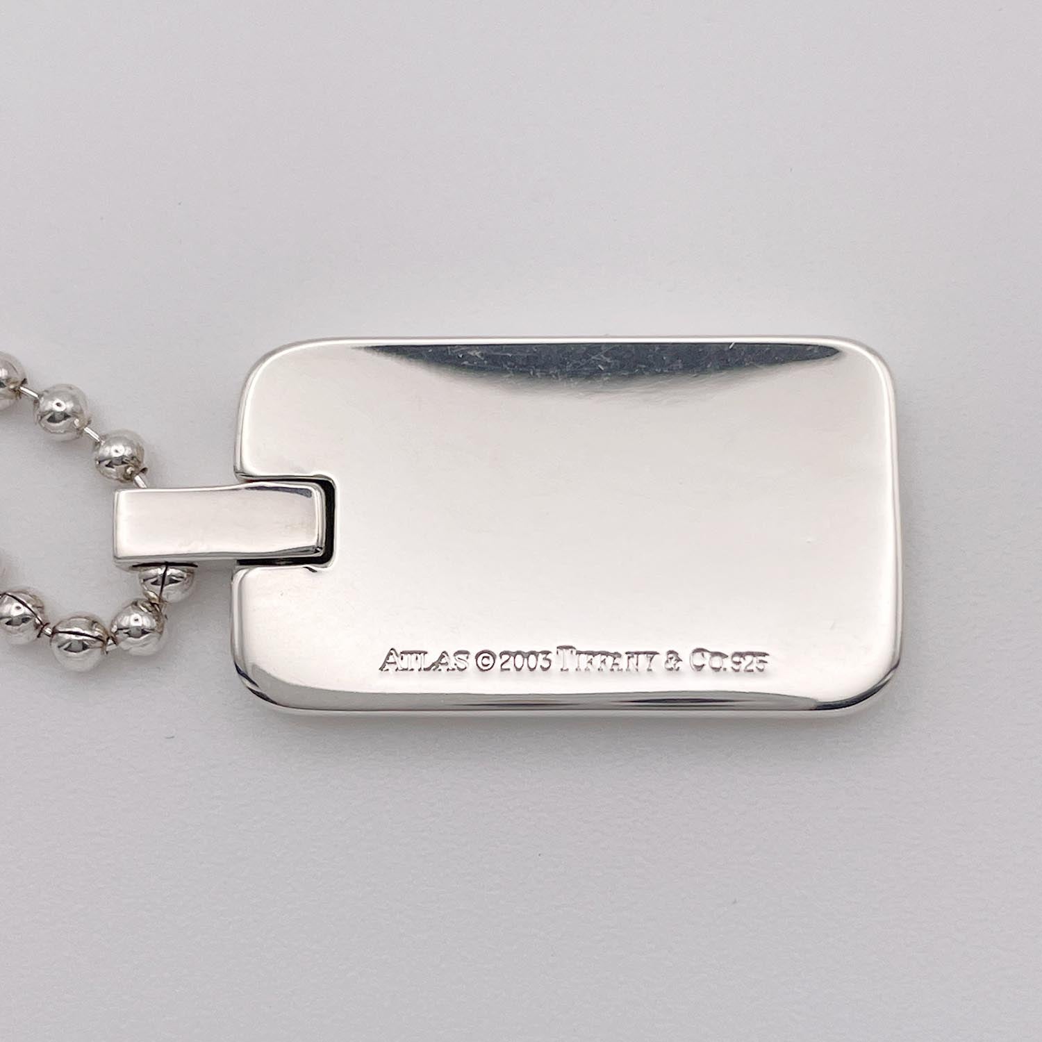 新品仕上済 Tiffany＆Co. ティファニー アトラスIDネックレス 925 20.5g