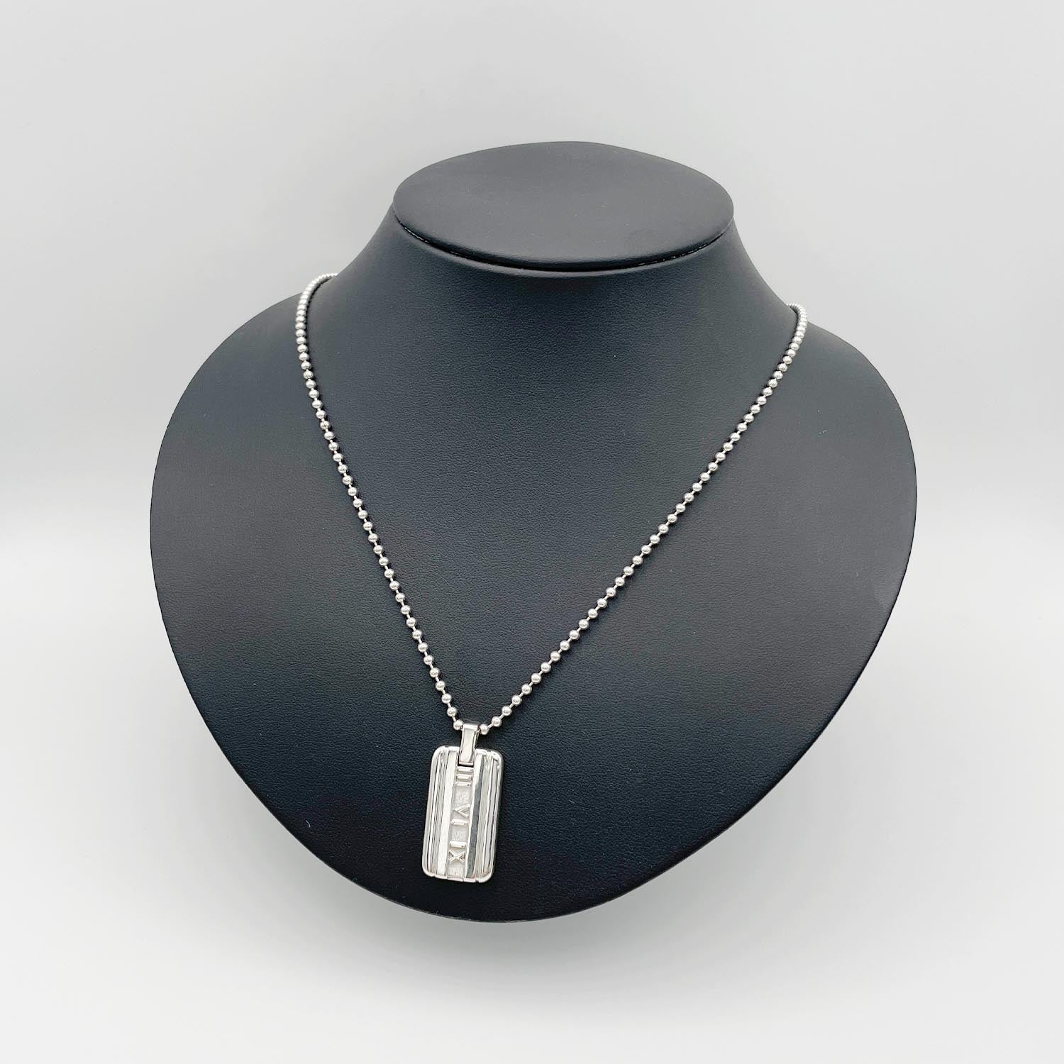 新品仕上済 Tiffany＆Co. ティファニー アトラスIDネックレス 925 20.5g