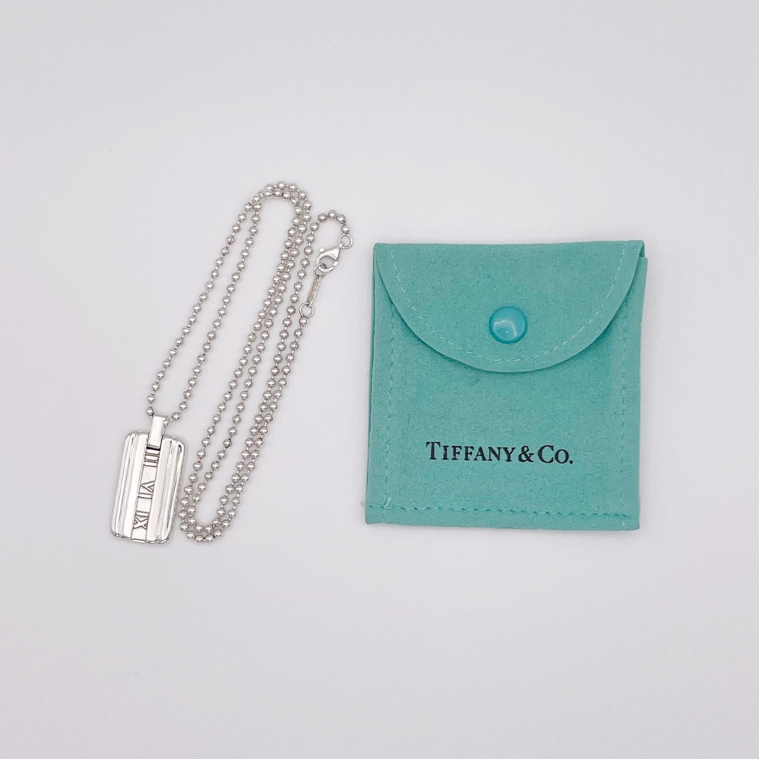 新品仕上済 Tiffany＆Co. ティファニー アトラスIDネックレス 925 20.5g