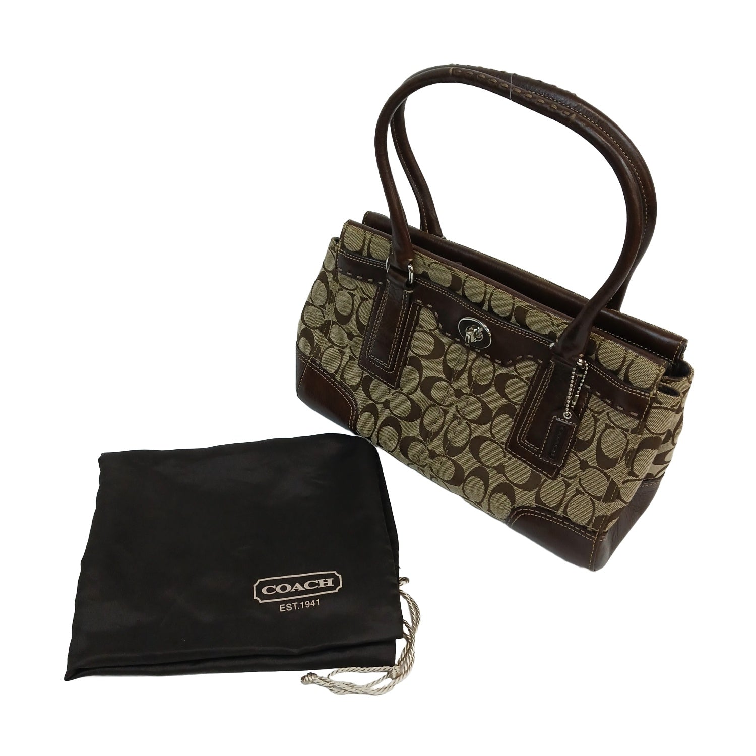 COACH コーチ ハンプトンズキャリーオール ハンドバッグ シグネチャー 11589 横型