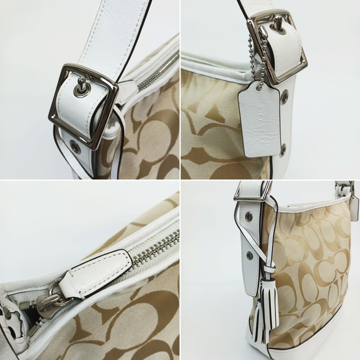 COACH コーチ ショルダーバッグ シグネチャー キャンバス×レザー