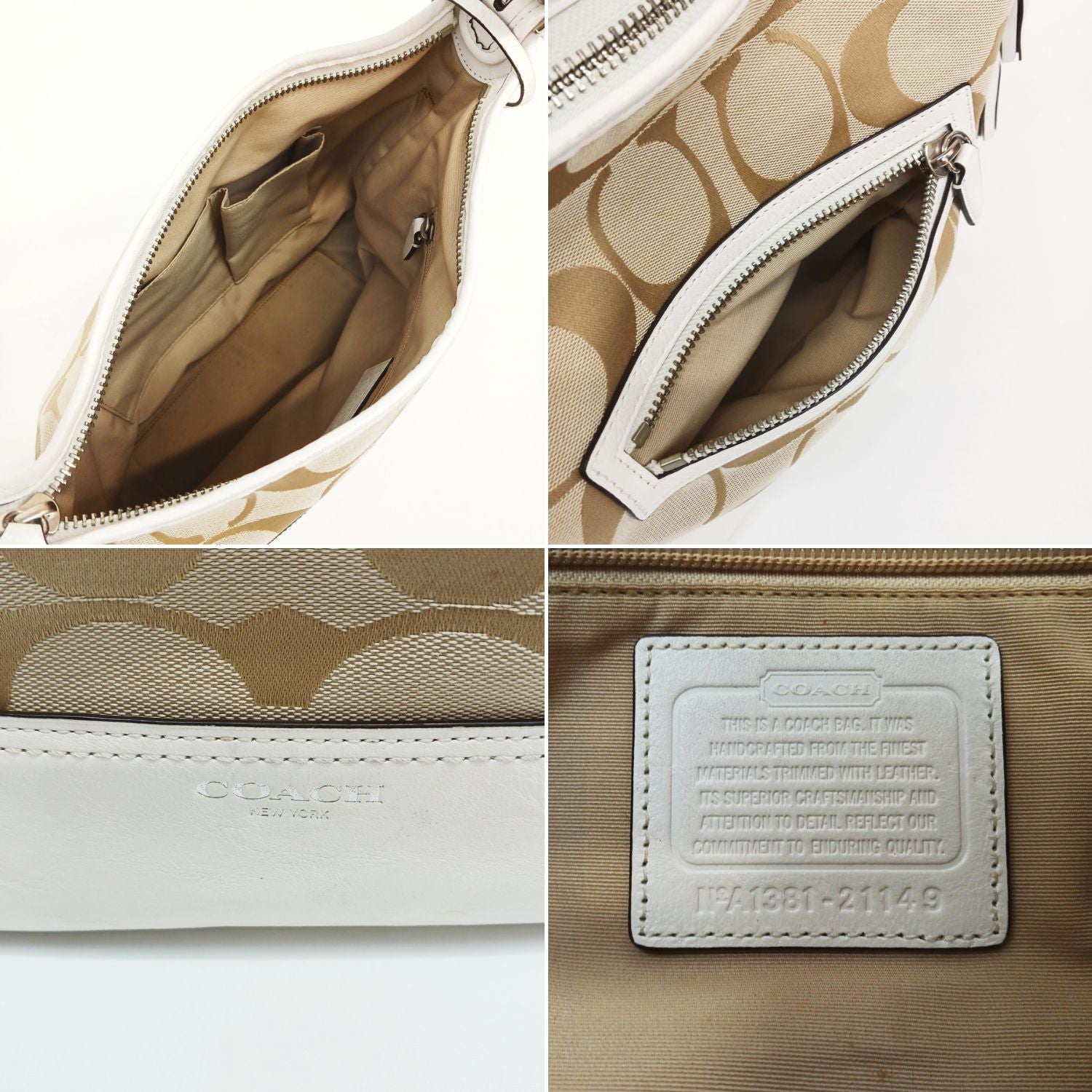 COACH コーチ ショルダーバッグ シグネチャー キャンバス×レザー