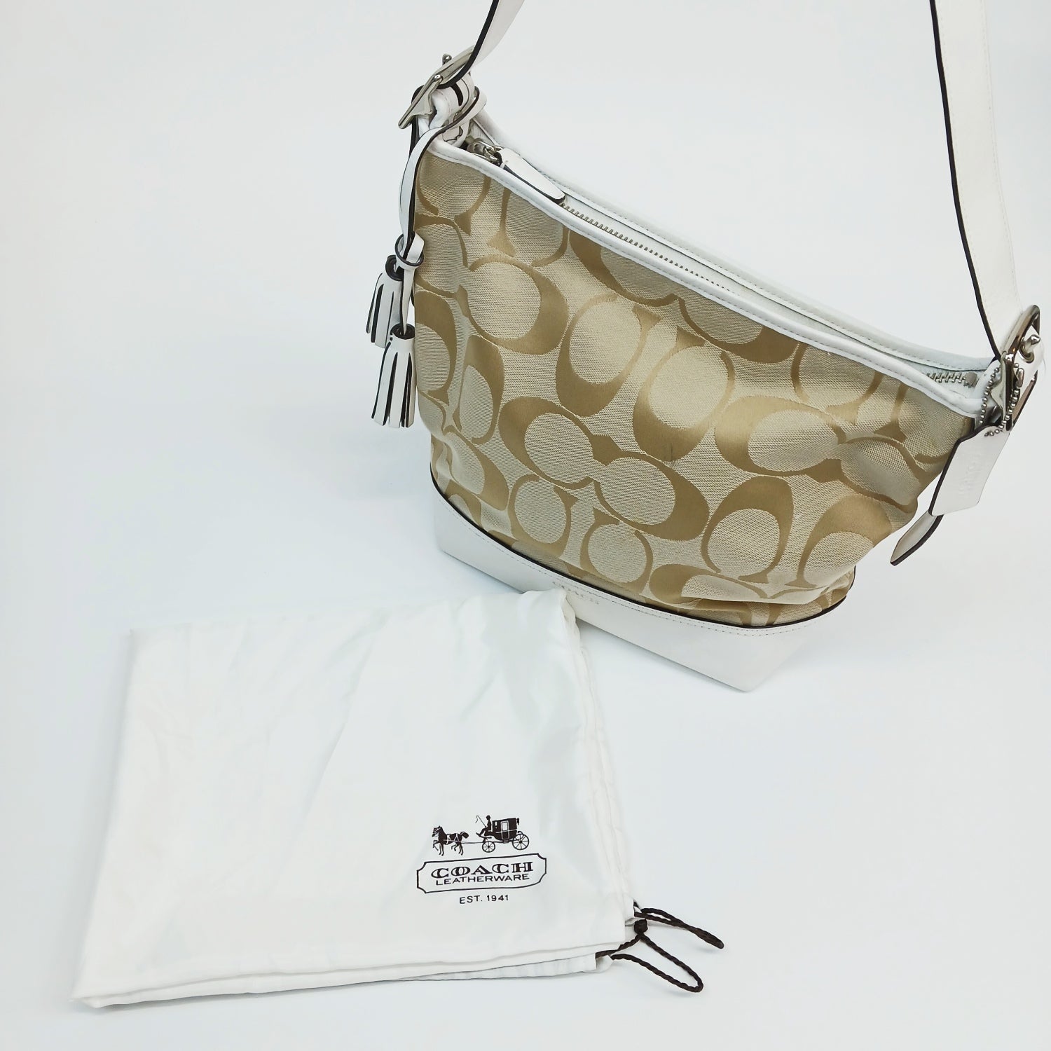 COACH コーチ ショルダーバッグ シグネチャー キャンバス×レザー