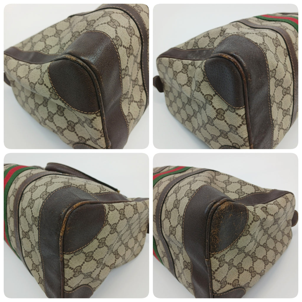 GUCCI グッチ オールド シェリーライン GGスプリーム ミニボストンバッグ