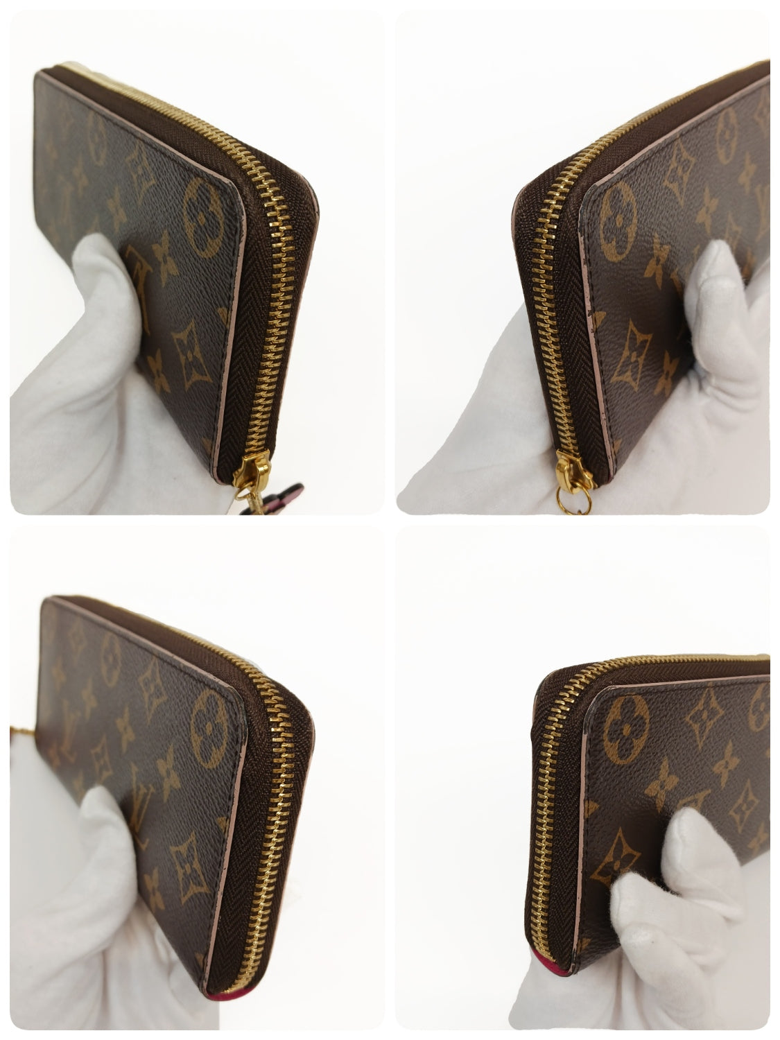 LOUIS VUITTON ルイヴィトン クレマンス フラワーチャーム 長財布 ブラウン