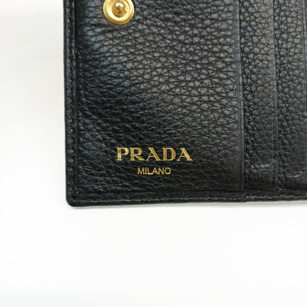 PRADA プラダ レザー財布 ブラック
