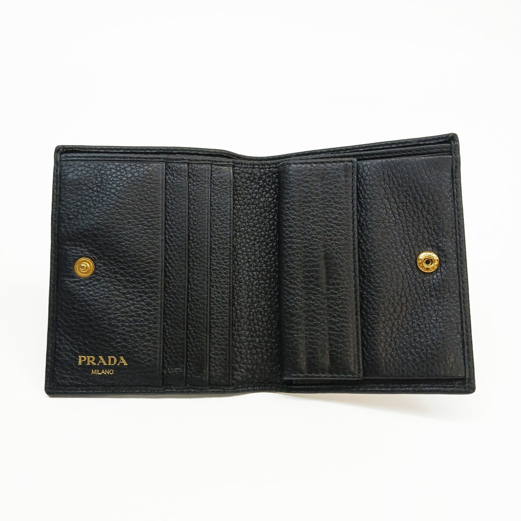 PRADA プラダ レザー財布 ブラック