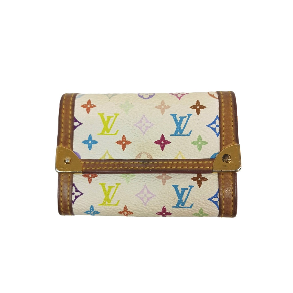 LOUIS VUITTON ルイヴィトン ポルトモネ・プラ 財布 マルチカラー