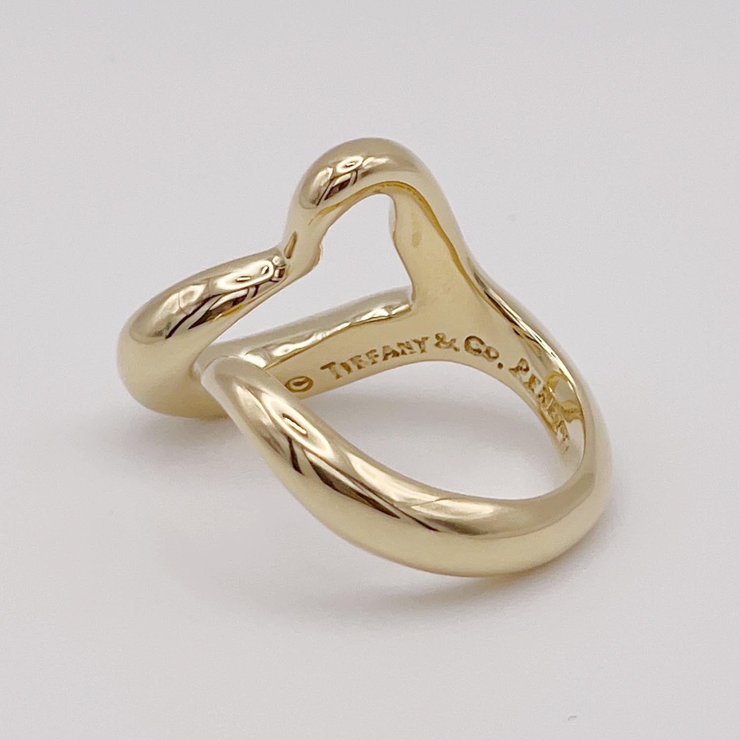新品仕上済 Tiffany＆Co. ティファニー リング 750 10.5号 オープンハート