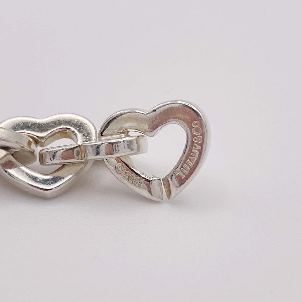Tiffany&Co. ティファニー  ハートリンク  ゴールド/シルバー35g ブレスレット・バングル