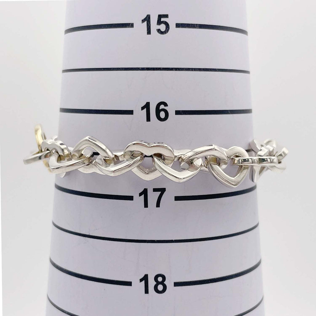 Tiffany&Co. ティファニー  ハートリンク  ゴールド/シルバー35g ブレスレット・バングル