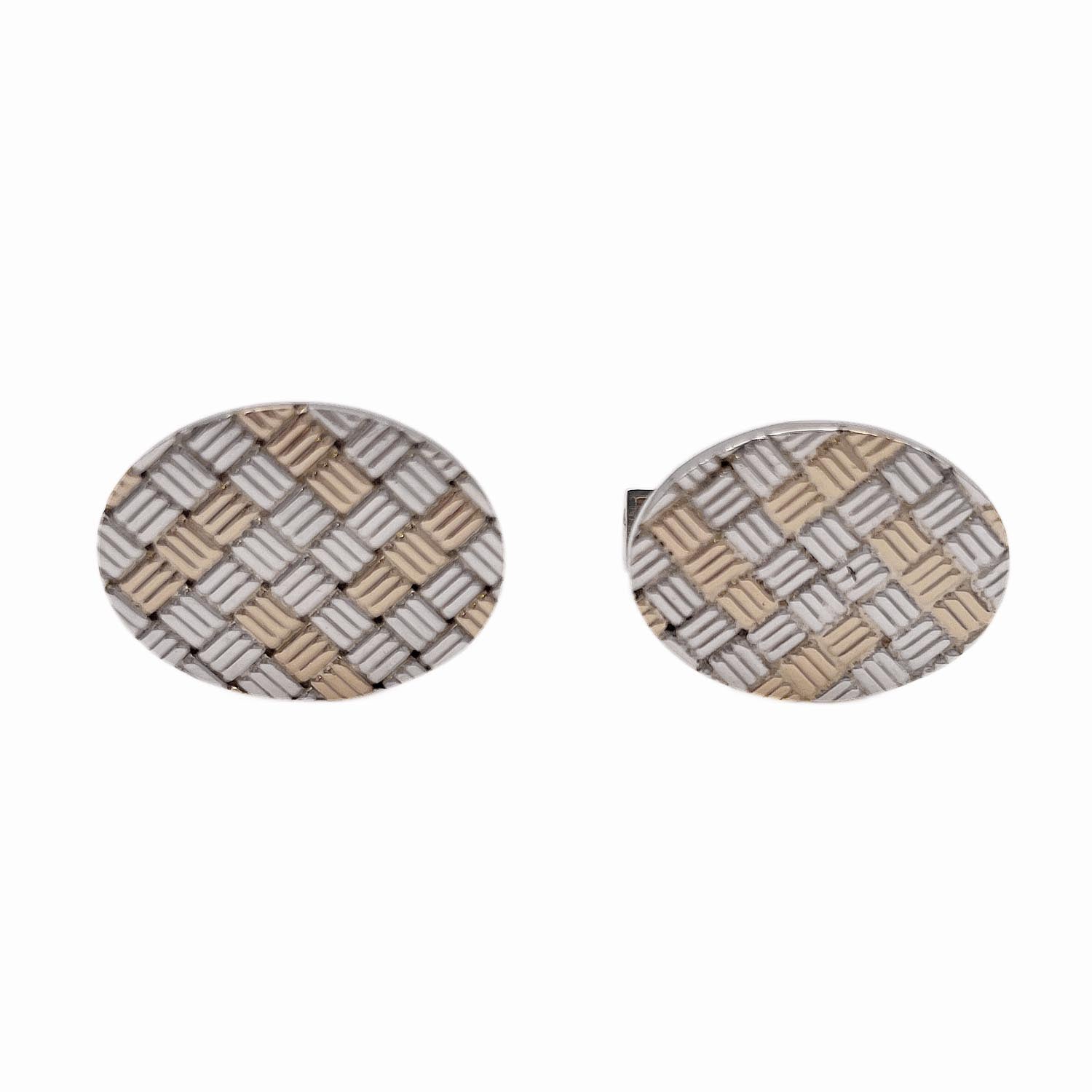 Tiffany&Co. ティファニー カフス コンビ 14KYG/STERLING シルバー メンズ