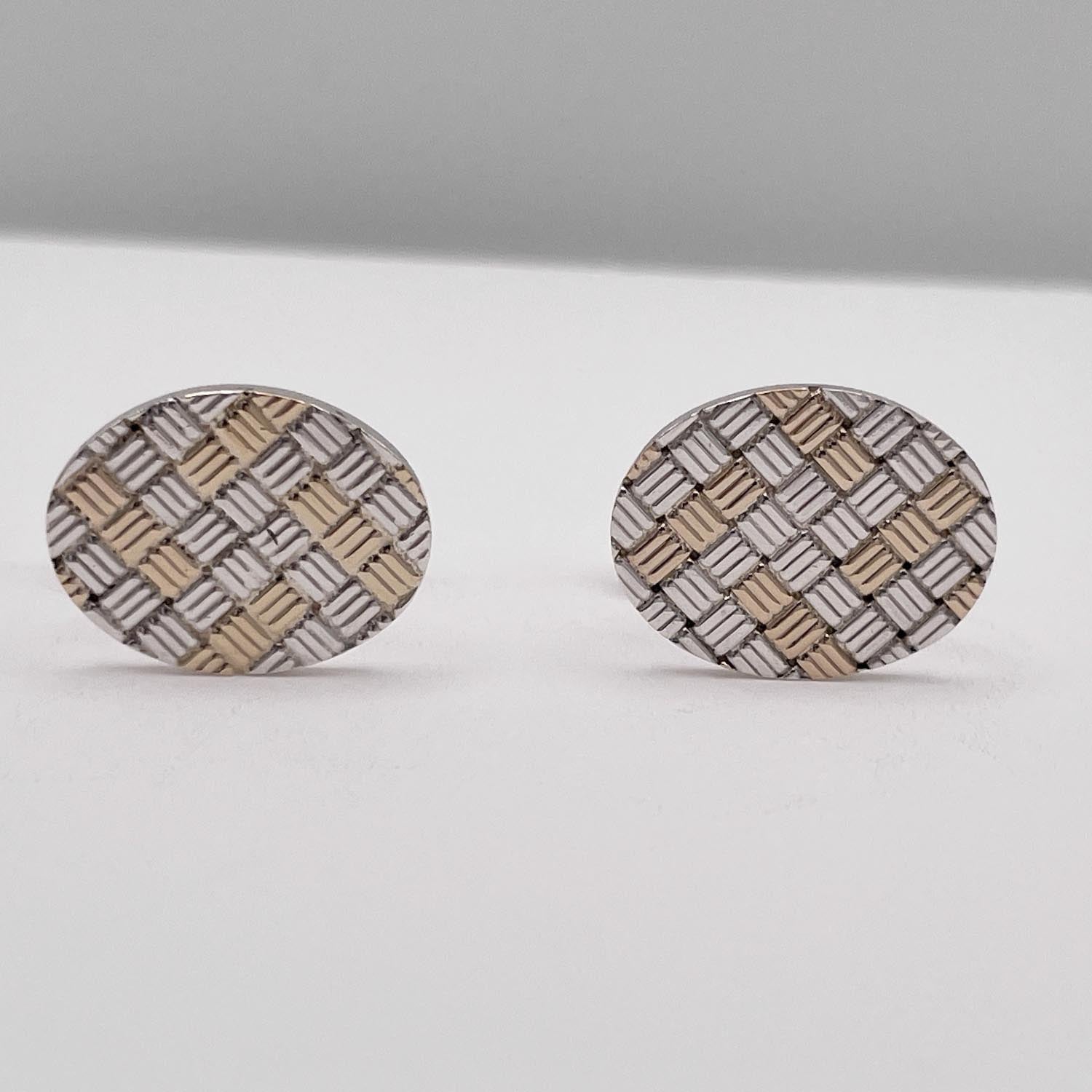 Tiffany&Co. ティファニー カフス コンビ 14KYG/STERLING シルバー メンズ