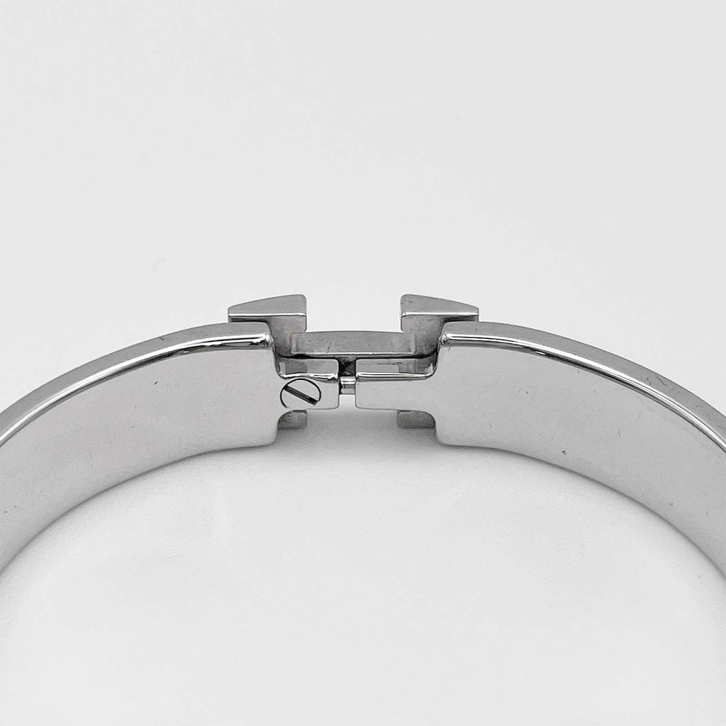 HERMES エルメス Hバングル PM 16cm クリックH ブレスレット ブルー・アビス