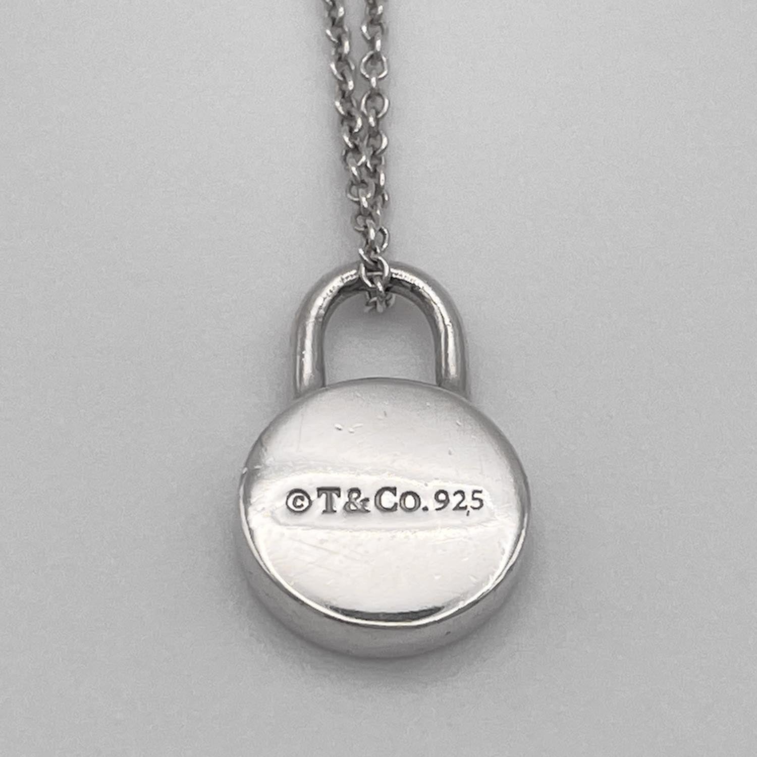 Tiffany&Co. ティファニー ネックレス 1837 ラウンド ミニロック 1Pダイヤ SV925 シルバー