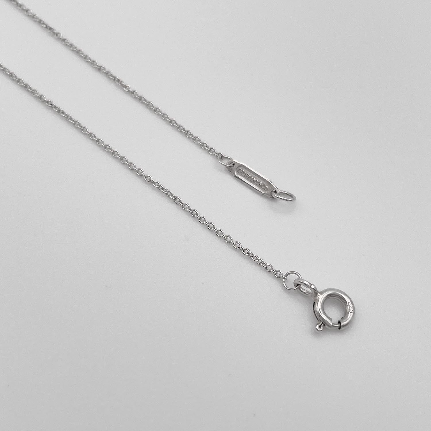 Tiffany&Co. ティファニー ネックレス 1837 ラウンド ミニロック 1Pダイヤ SV925 シルバー