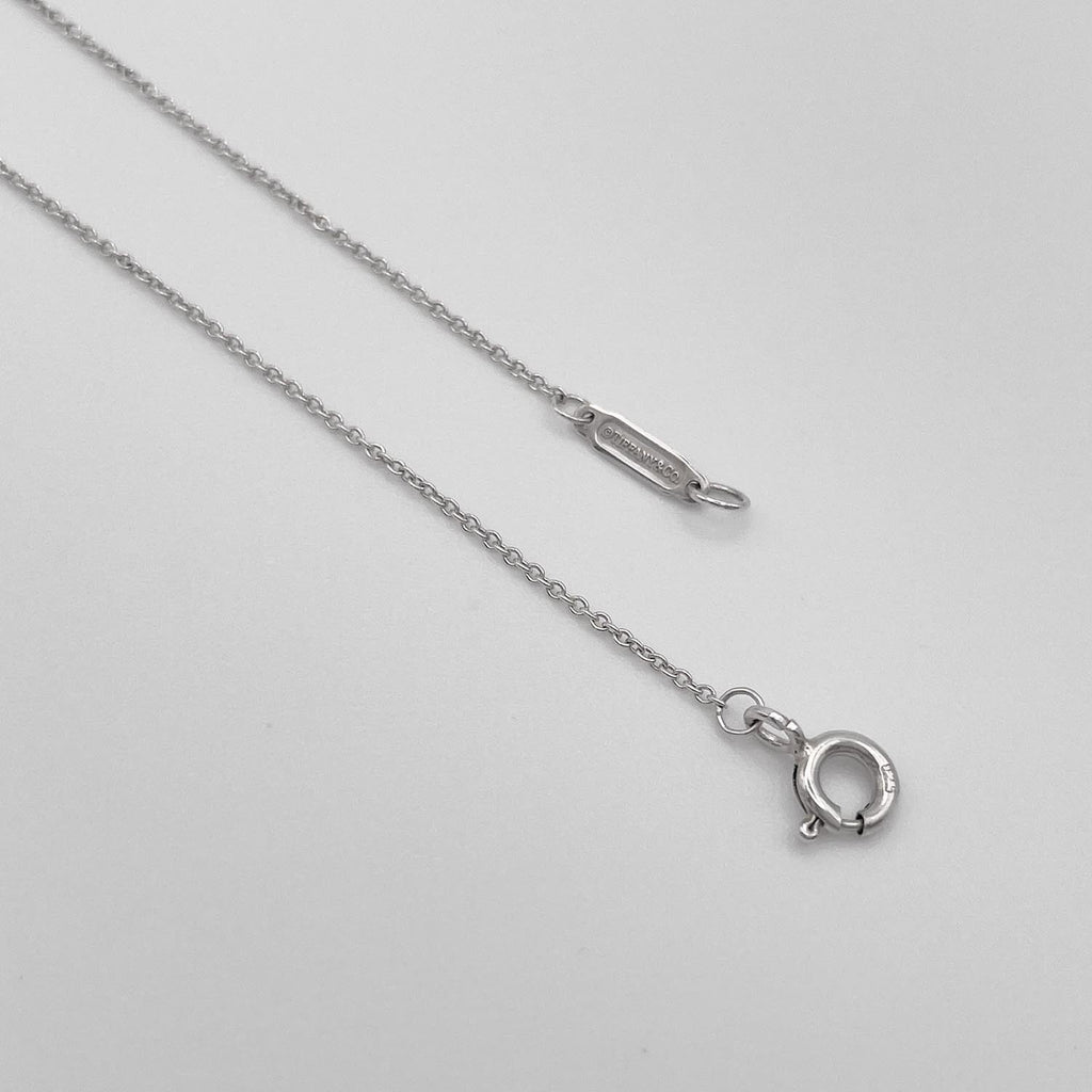 Tiffany&Co. ティファニー ネックレス 1837 ラウンド ミニロック 1Pダイヤ SV925 シルバー