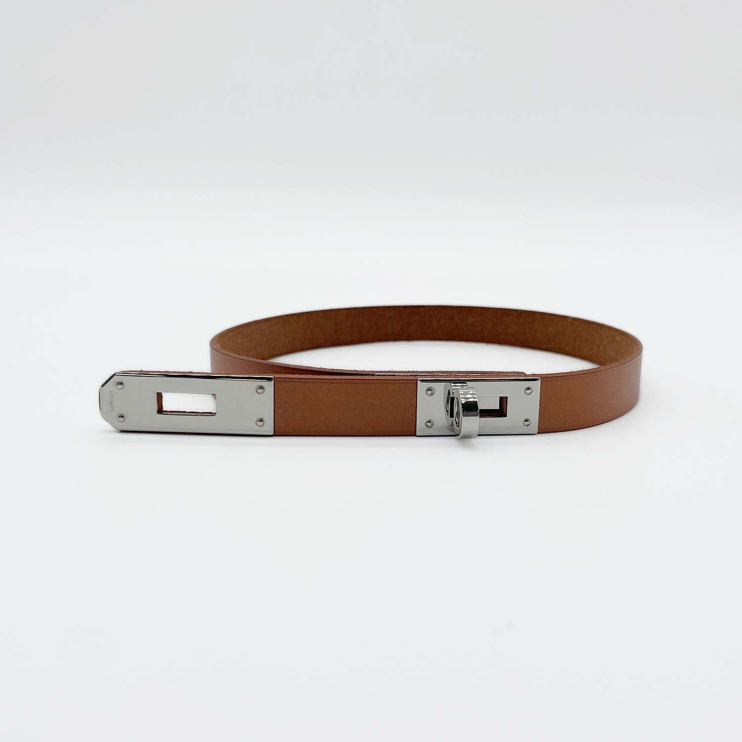 HERMES エルメス ケリー チョーカー ネックレス レザー 2004年製 SV金具