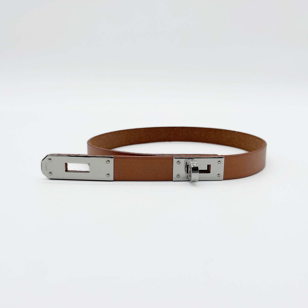 HERMES エルメス ケリー チョーカー ネックレス レザー 2004年製 SV金具