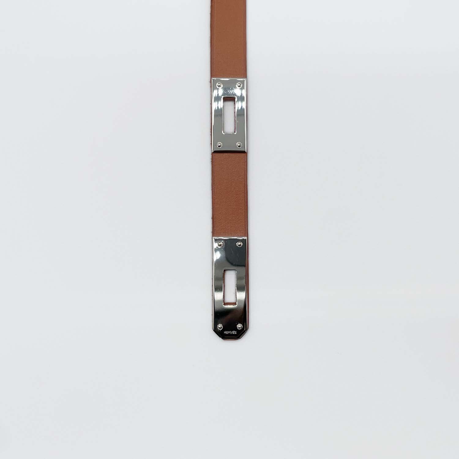 HERMES エルメス ケリー チョーカー ネックレス レザー 2004年製 SV金具