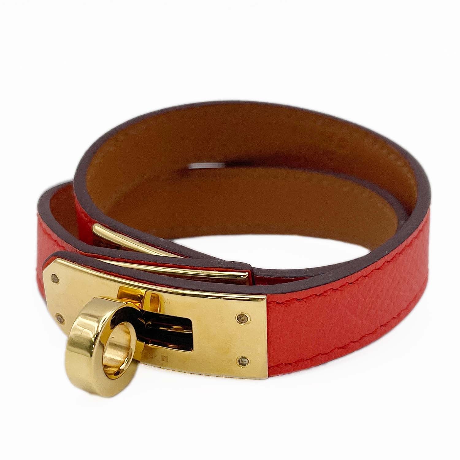 HERMES エルメス ブレスレット 15.5cm ミニ・ケリー ドゥブルトゥール バングル  2015年製