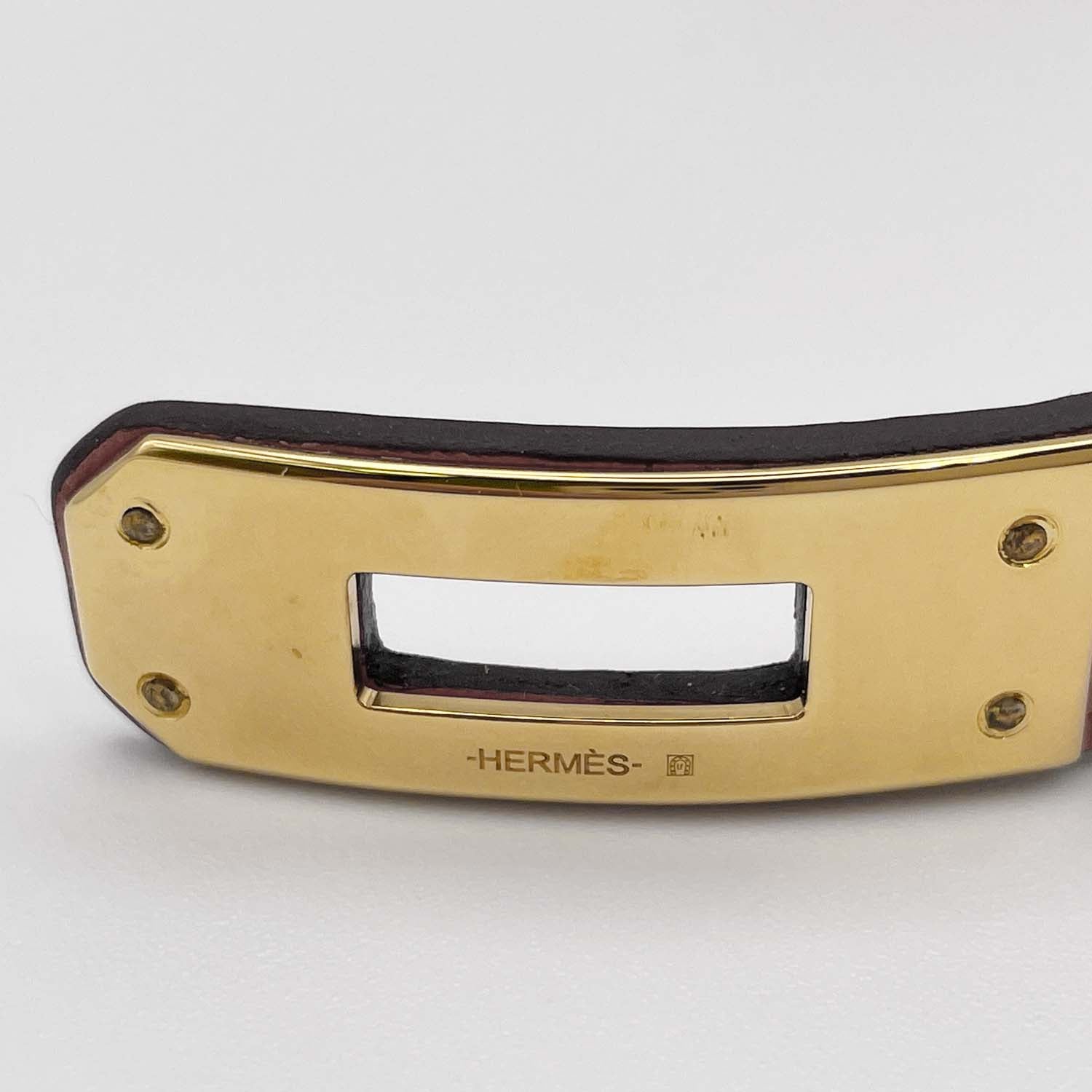 HERMES エルメス ブレスレット 15.5cm ミニ・ケリー ドゥブルトゥール バングル  2015年製