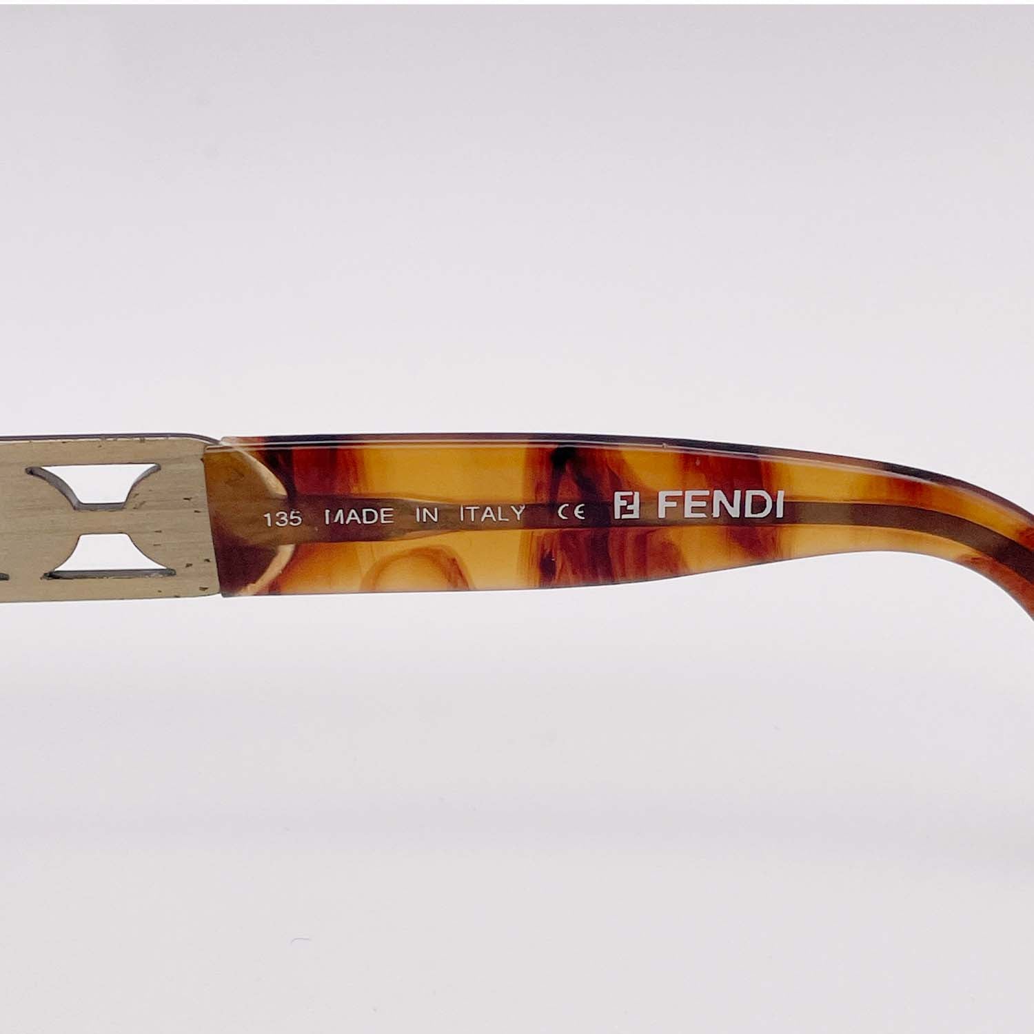 FENDI フェンディ ロゴ サングラス アンティークブロンズ/トータス ヴィンテージ