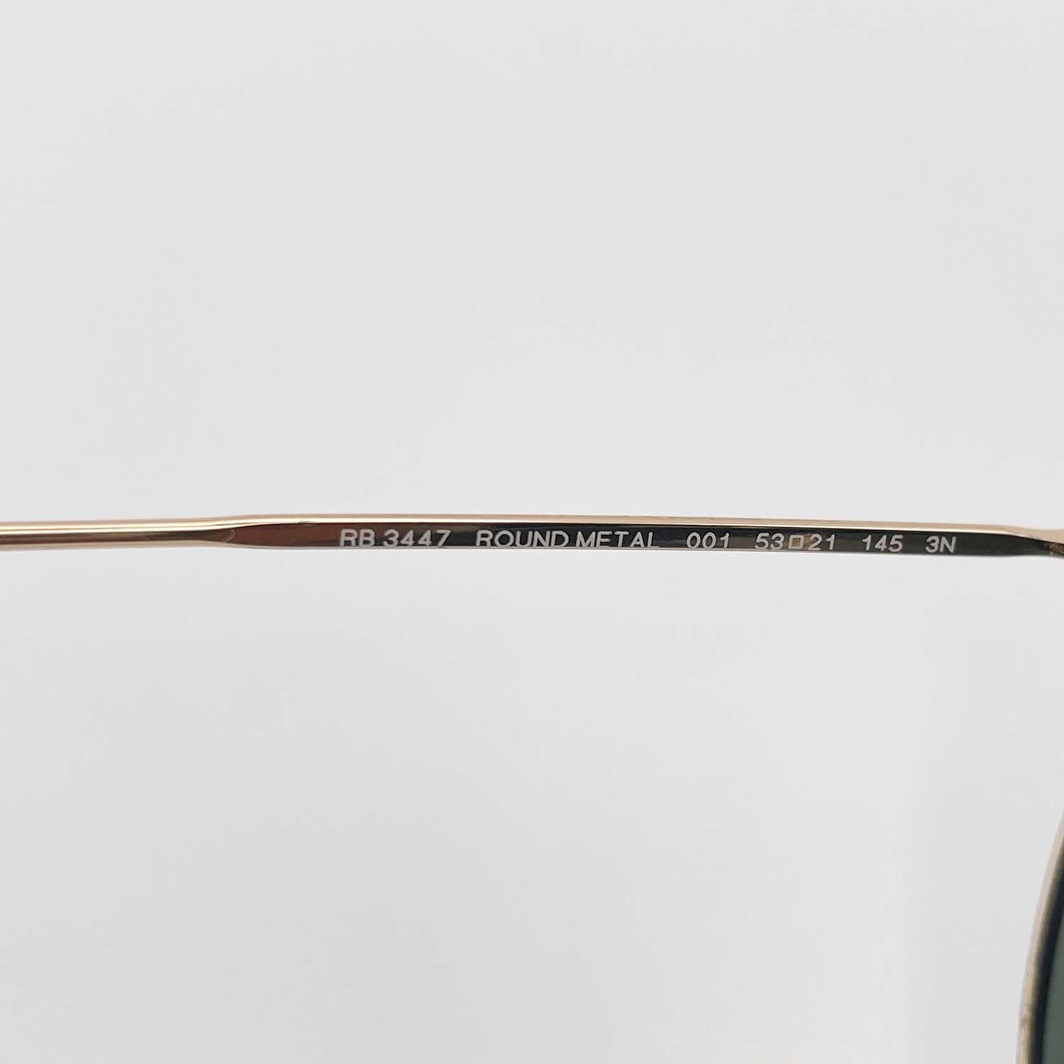 RayBan レイバン サングラス RB3447 ROUND METAL ラウンドメタル ゴールドG-15