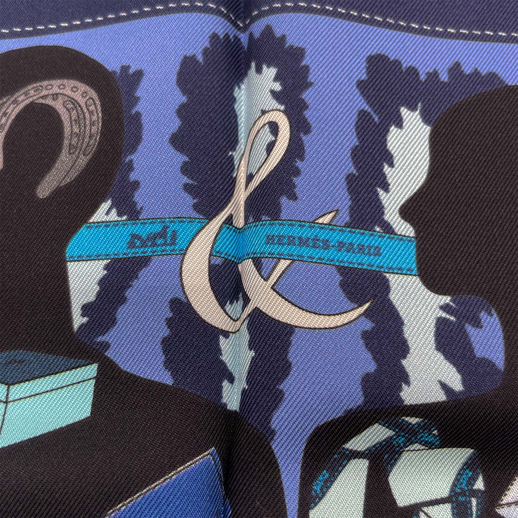 HERMES エルメス プチ・カレ Monsieur et Madame ムッシュ＆マダム ミニスカーフ