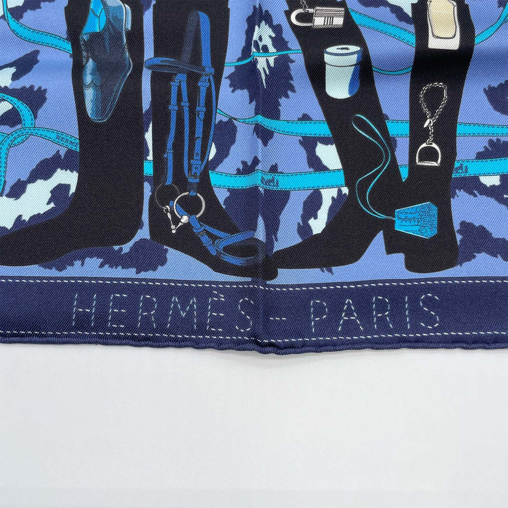 HERMES エルメス プチ・カレ Monsieur et Madame ムッシュ＆マダム ミニスカーフ