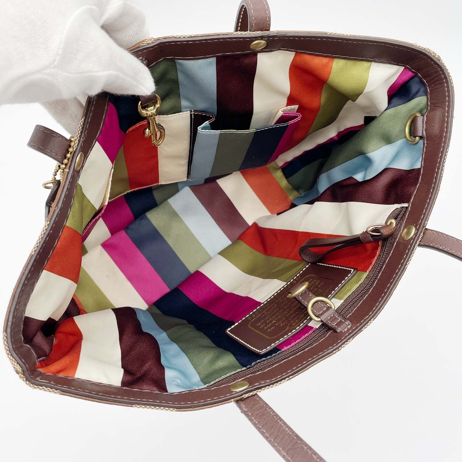 COACH コーチ トートバッグ F11098 シグネチャー C柄 キャンバス