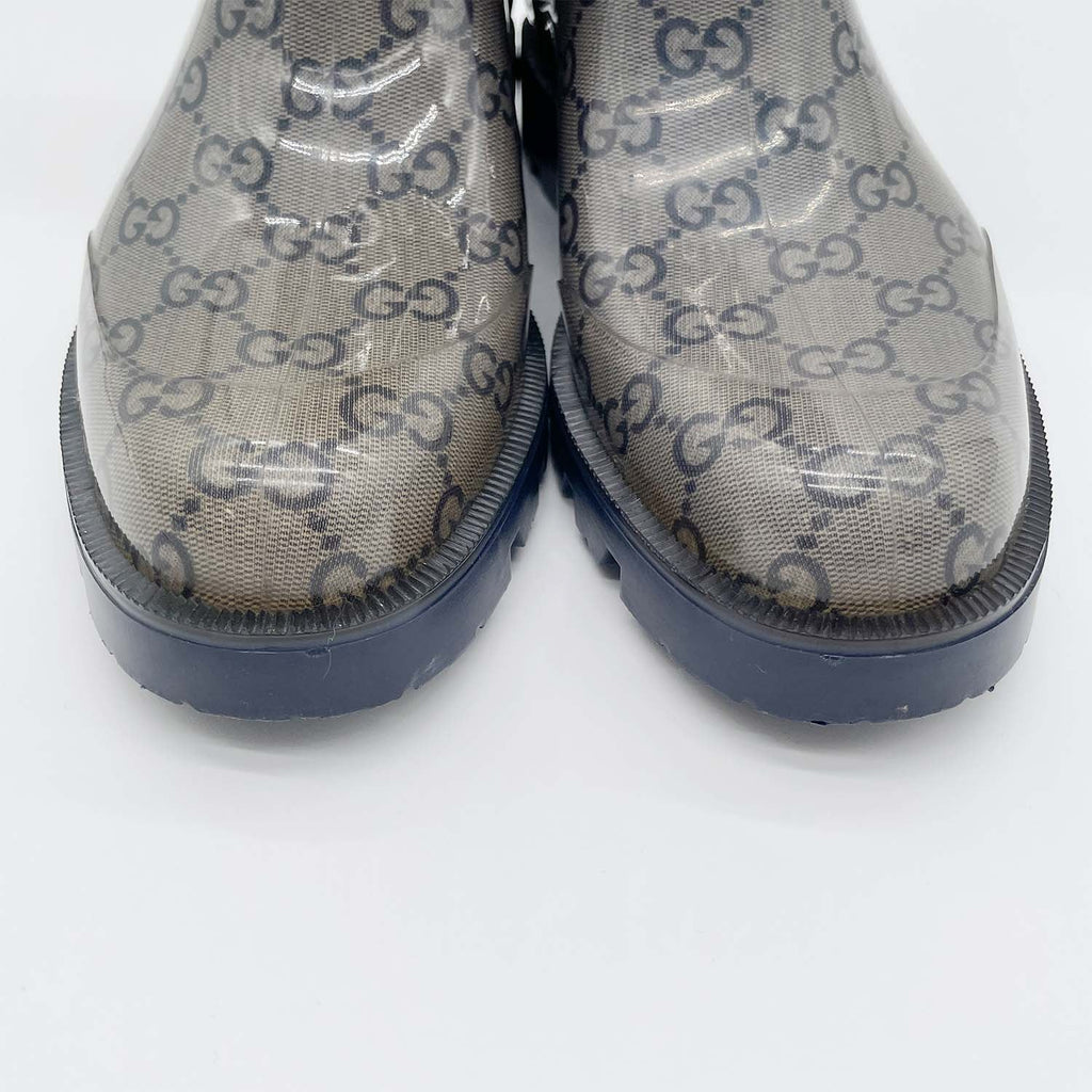 GUCCI グッチ レインブーツ 35(JP22cm程度) ロング丈 GG柄