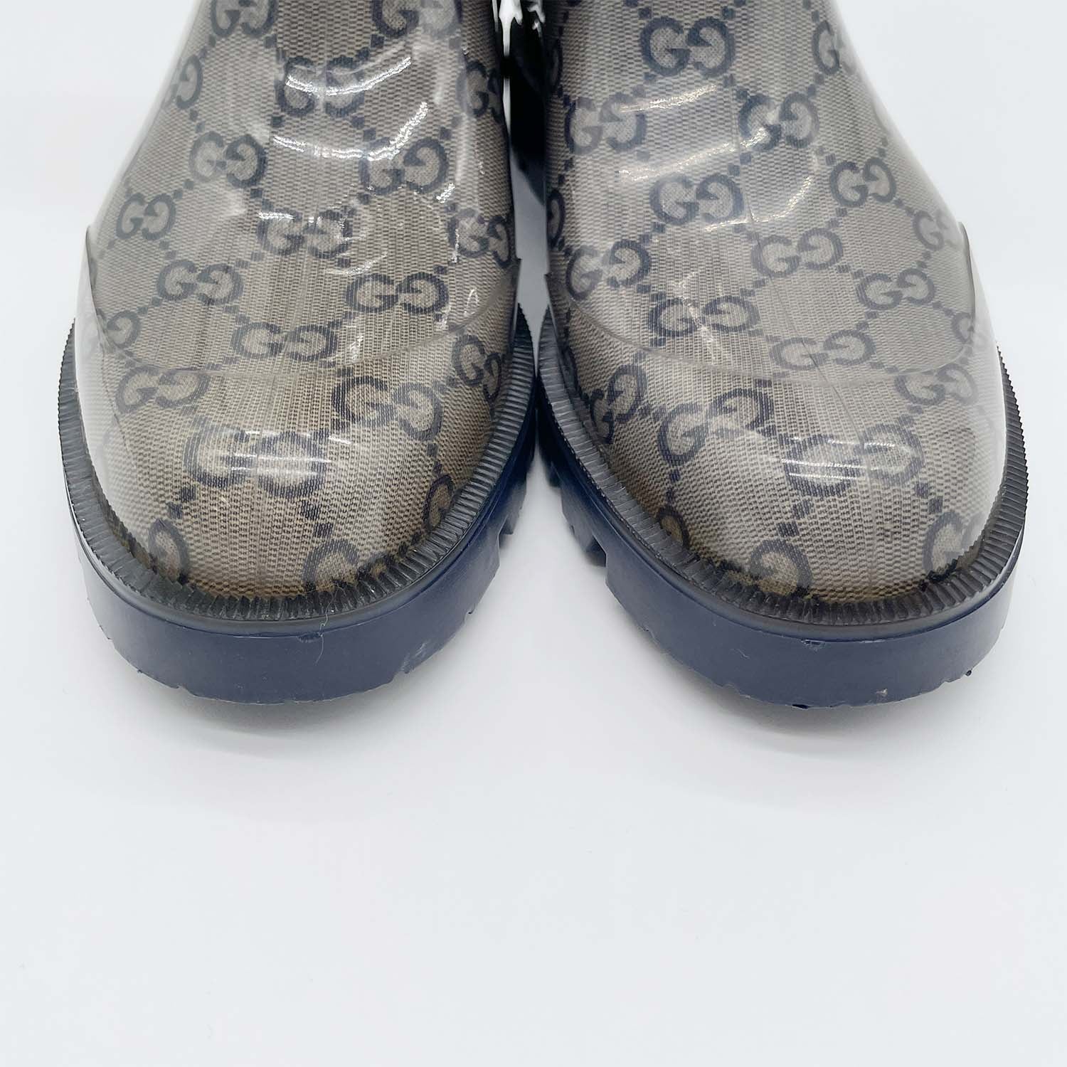 GUCCI グッチ レインブーツ 35(JP22cm程度) ロング丈 GG柄