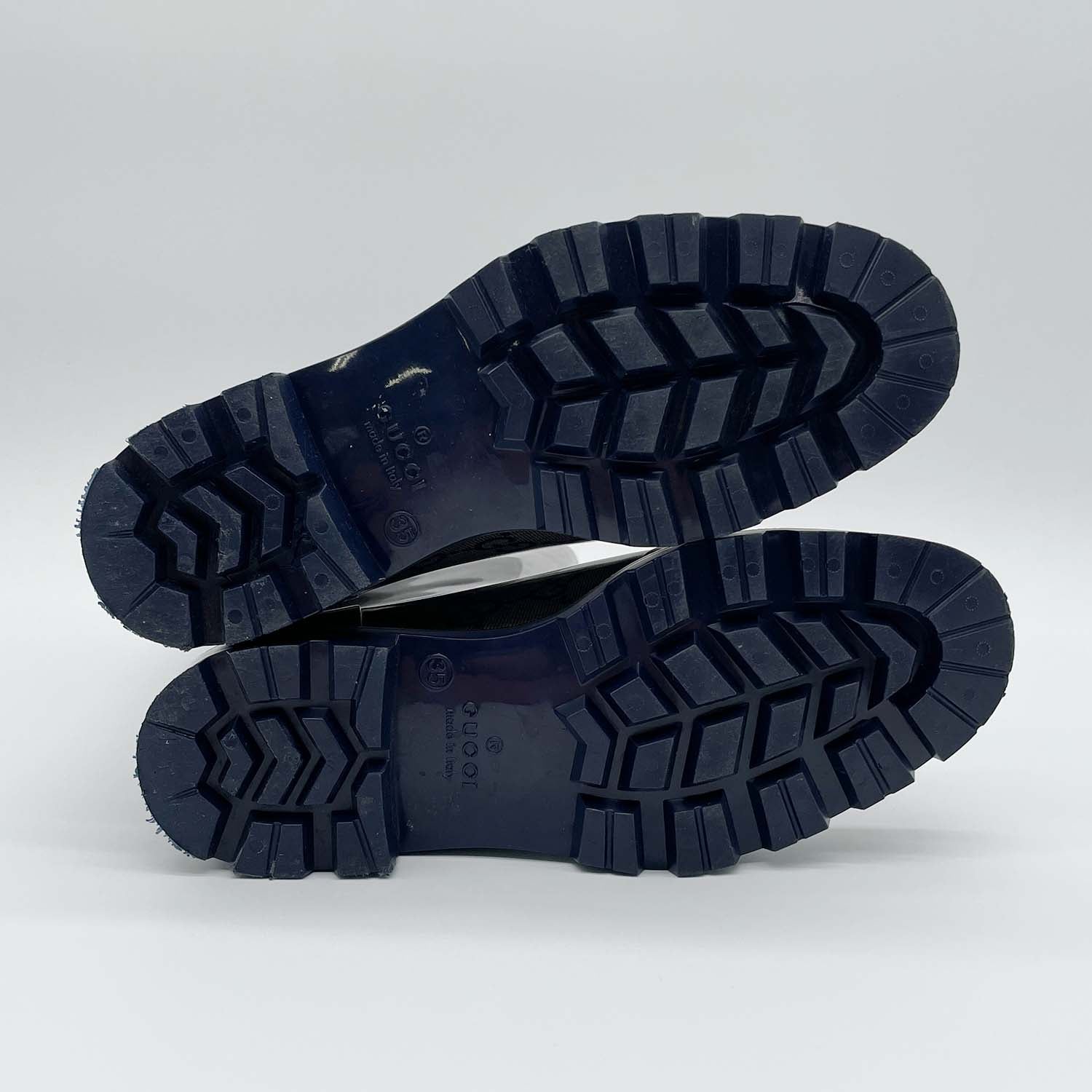 GUCCI グッチ レインブーツ 35(JP22cm程度) ロング丈 GG柄