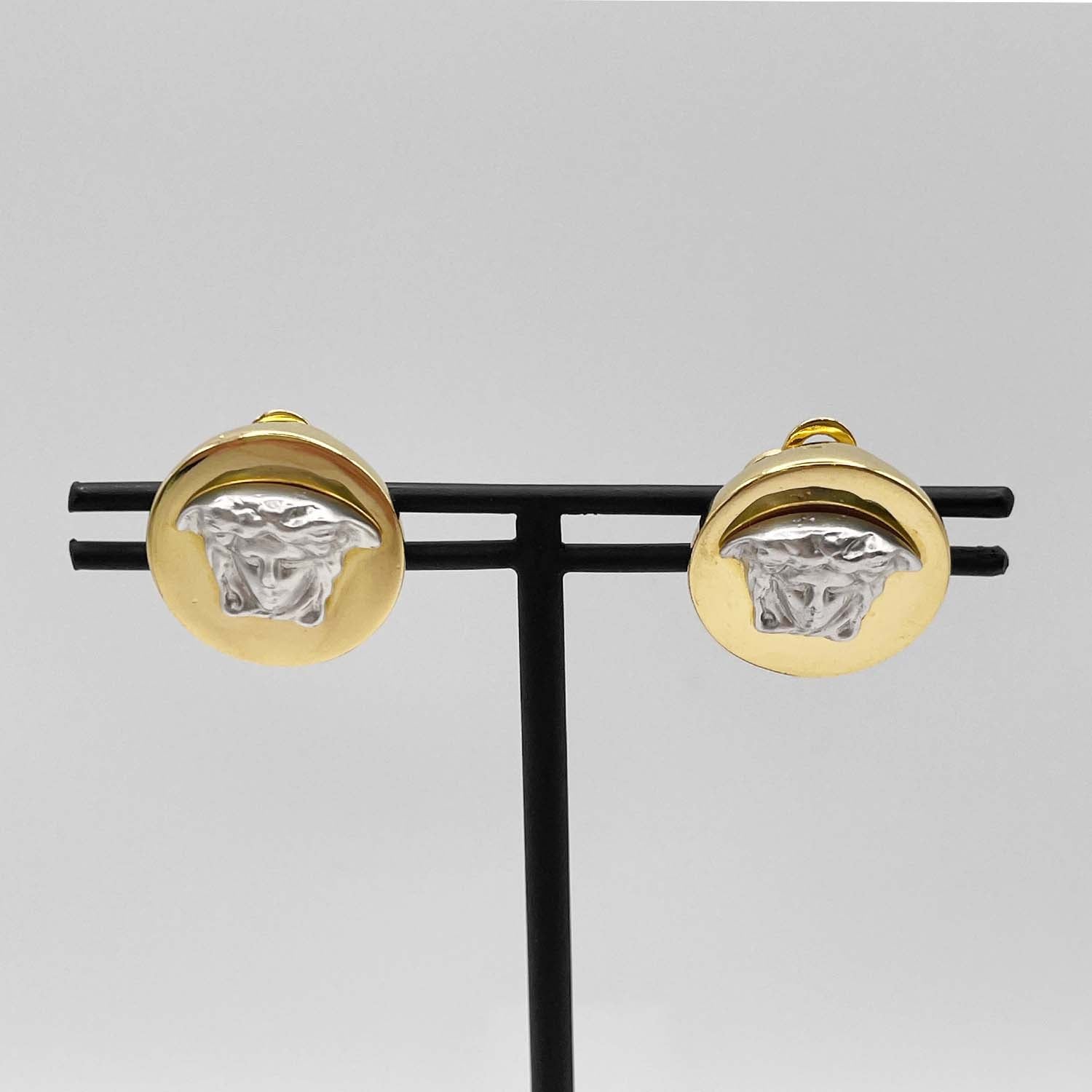 VERSACE ヴェルサーチェ イヤリング メドゥーサ コンビ ラウンド