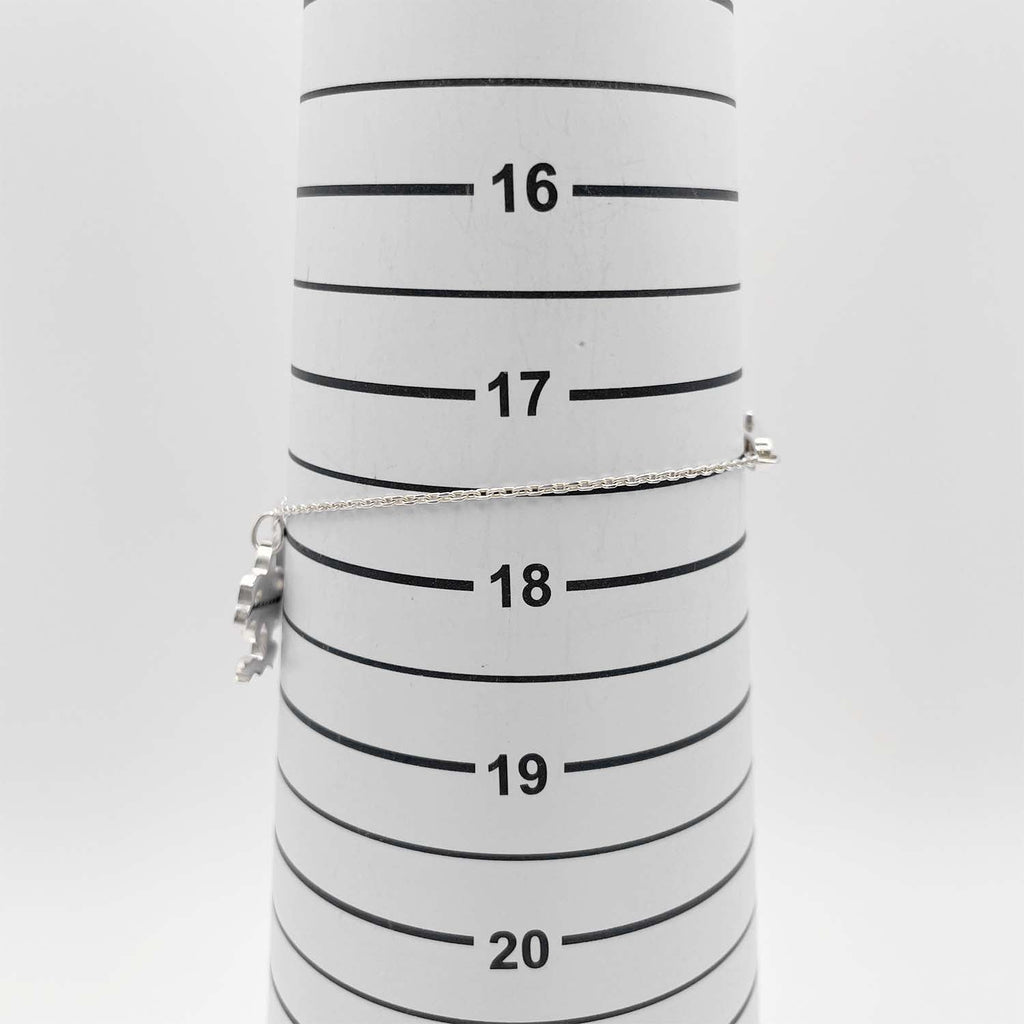 GUCCI グッチ 17.5cm ブレスレット ロゴプレート SV925 ヤシの木 チャーム バングル