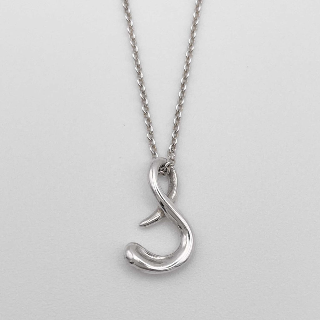 美品 Tiffany&Co. ティファニー エルサペレッティ レターS ネックレス SV925 ペンダント