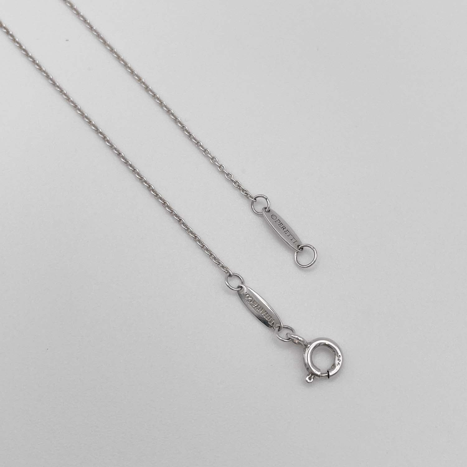 美品 Tiffany&Co. ティファニー エルサペレッティ レターS ネックレス SV925 ペンダント