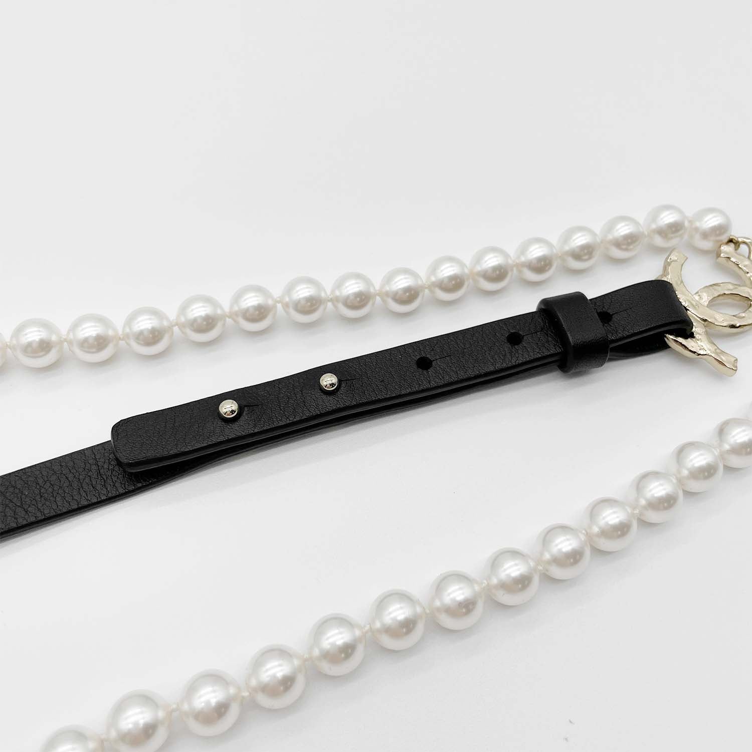 CHANEL シャネル サスペンダー ココマーク パール Sサイズ 21年製 ベルト