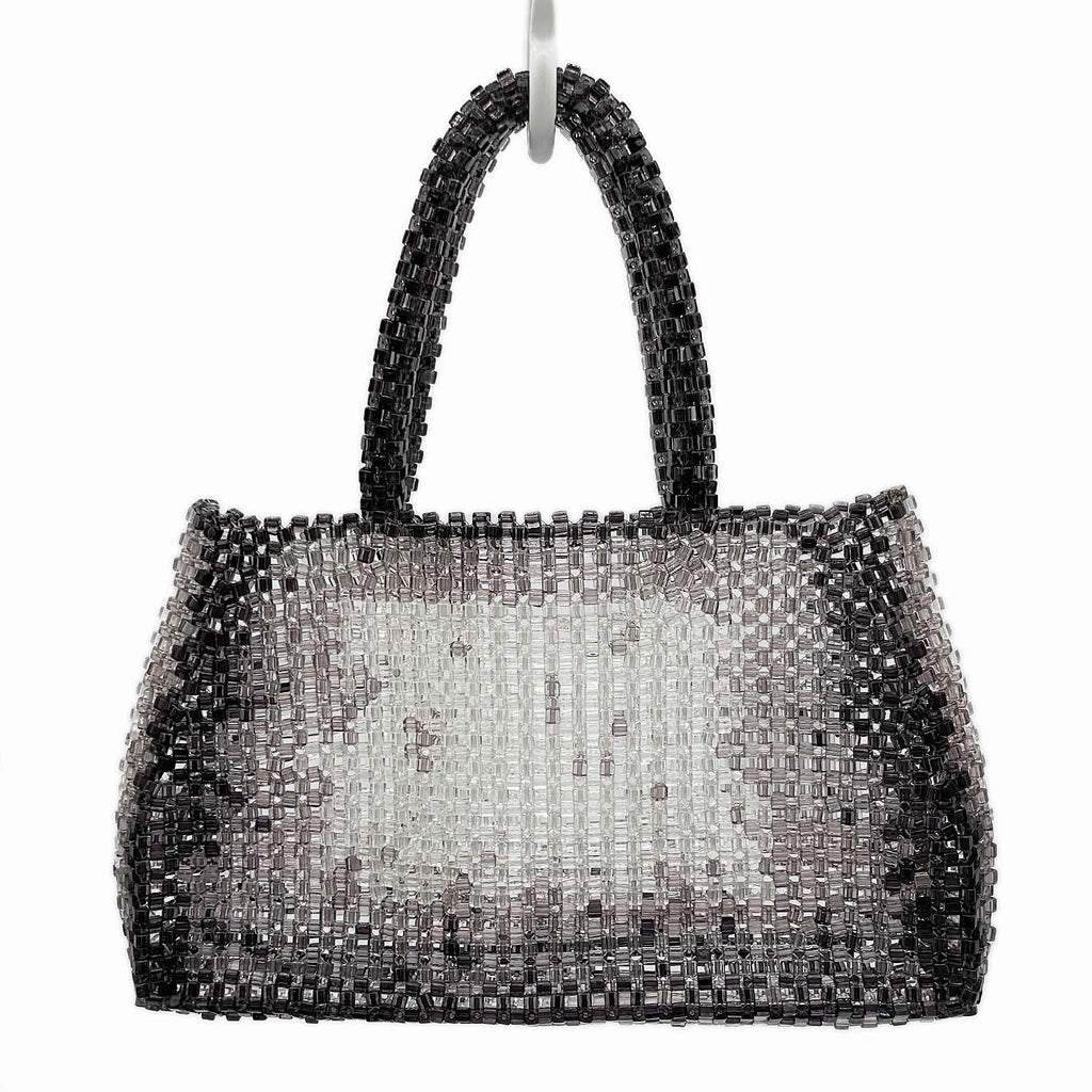 ANTEPRIMA アンテプリマ ハンドバッグ ワイヤー ビーズ グラデーション グレー マチあり♪