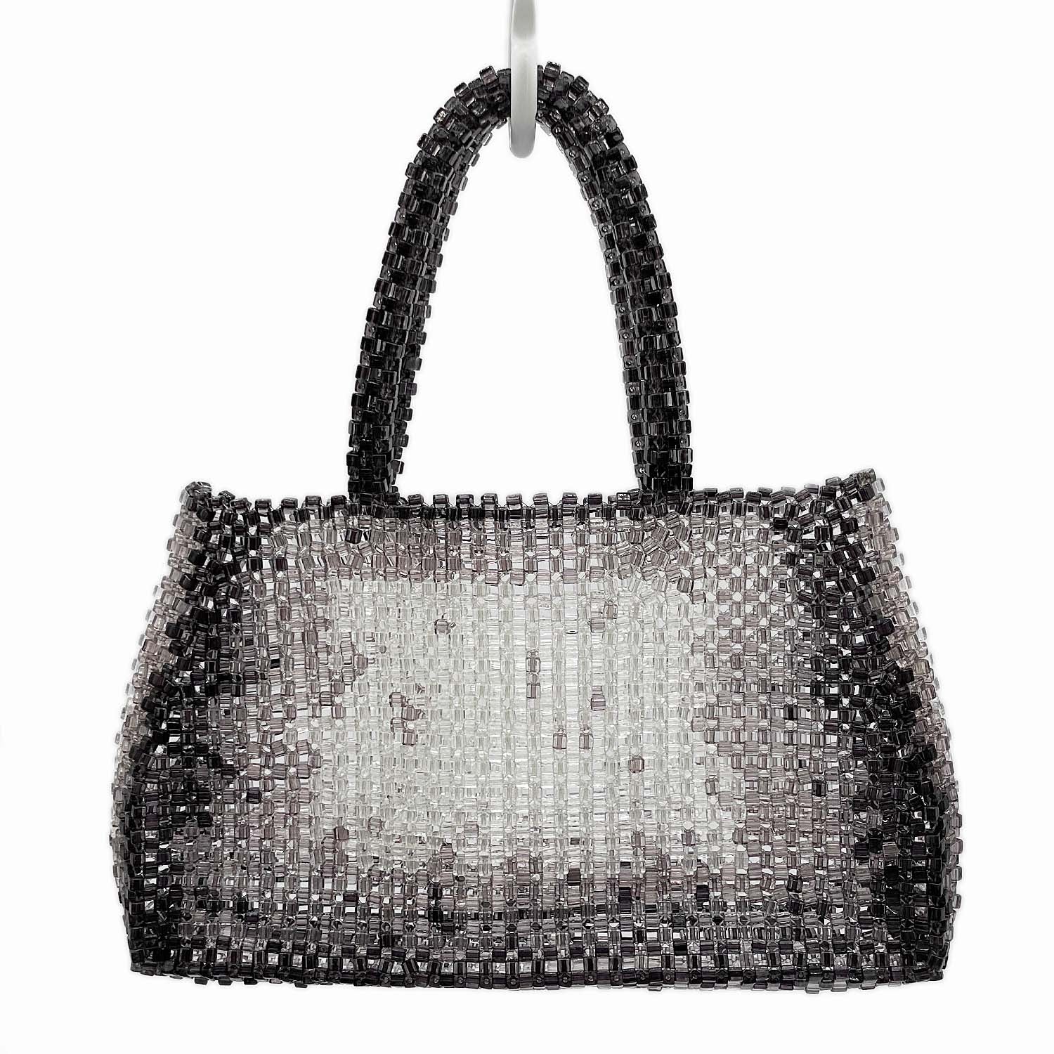 ANTEPRIMA アンテプリマ ハンドバッグ ワイヤー ビーズ グラデーション グレー マチあり♪