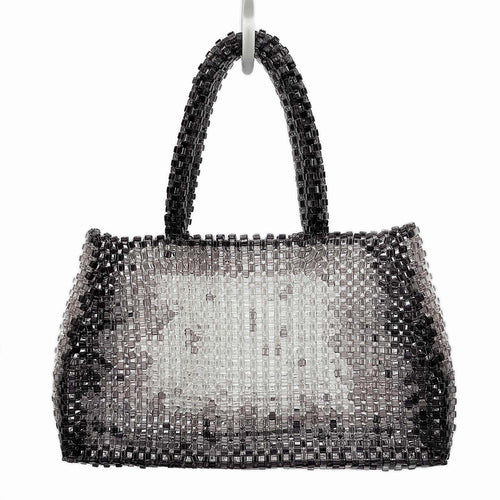 ANTEPRIMA アンテプリマ ハンドバッグ ワイヤー ビーズ グラデーション グレー マチあり♪