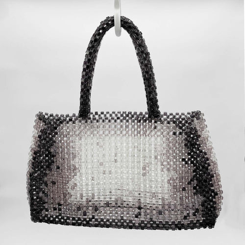 ANTEPRIMA アンテプリマ ハンドバッグ ワイヤー ビーズ グラデーション グレー マチあり♪