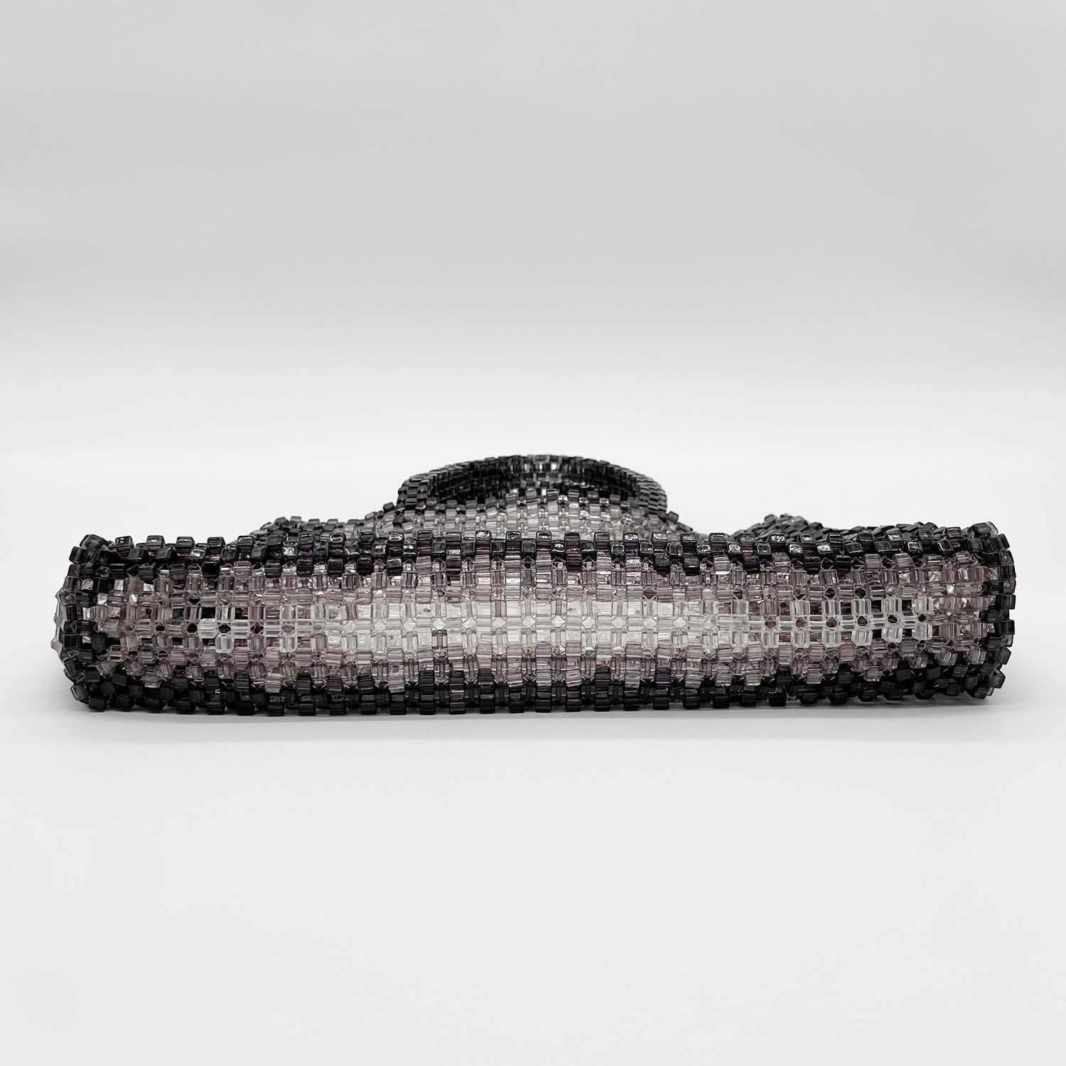 ANTEPRIMA アンテプリマ ハンドバッグ ワイヤー ビーズ グラデーション グレー マチあり♪