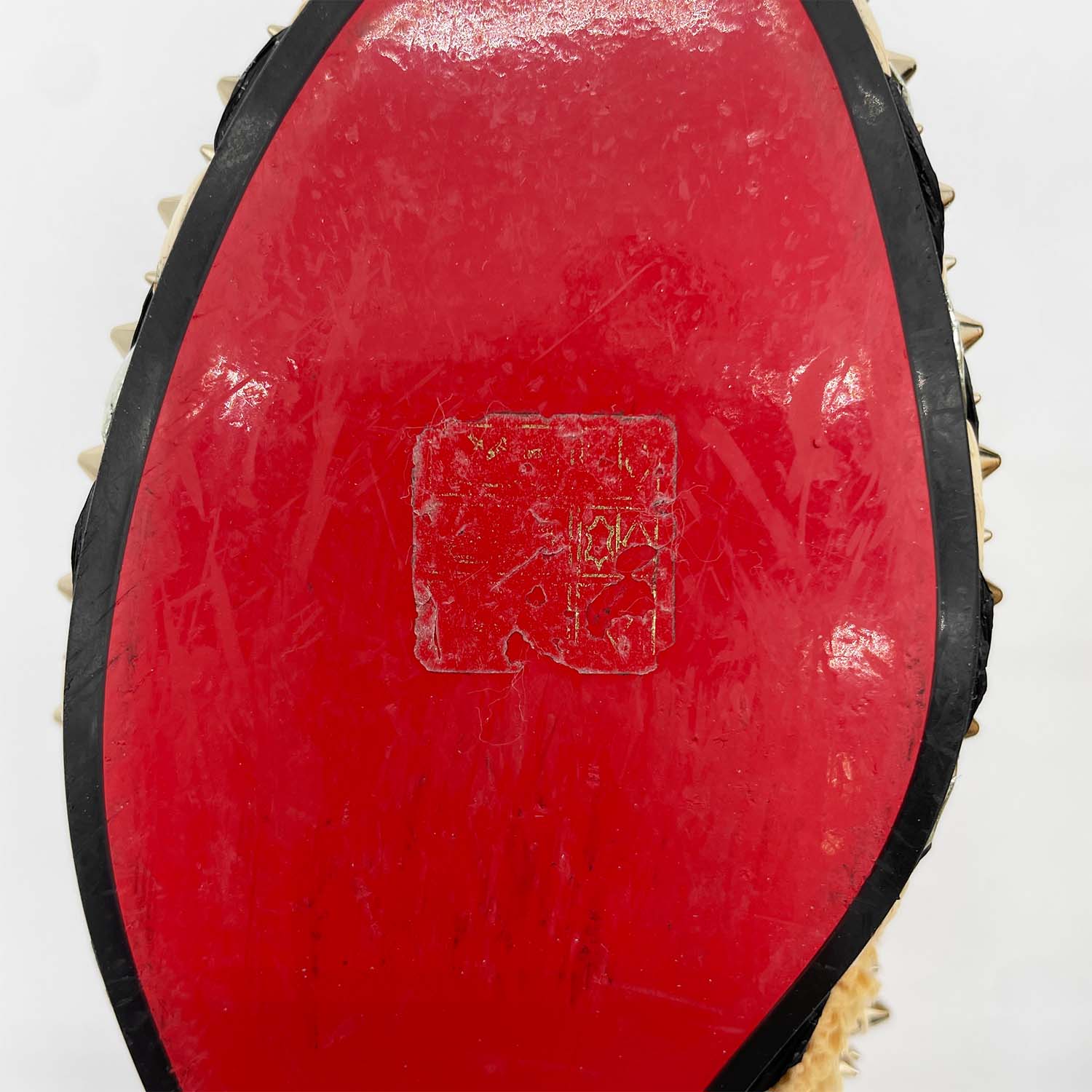 Christian Louboutin クリスチャンルブタン 37 サンダル VOLTINOUDOU スタッズパイソン
