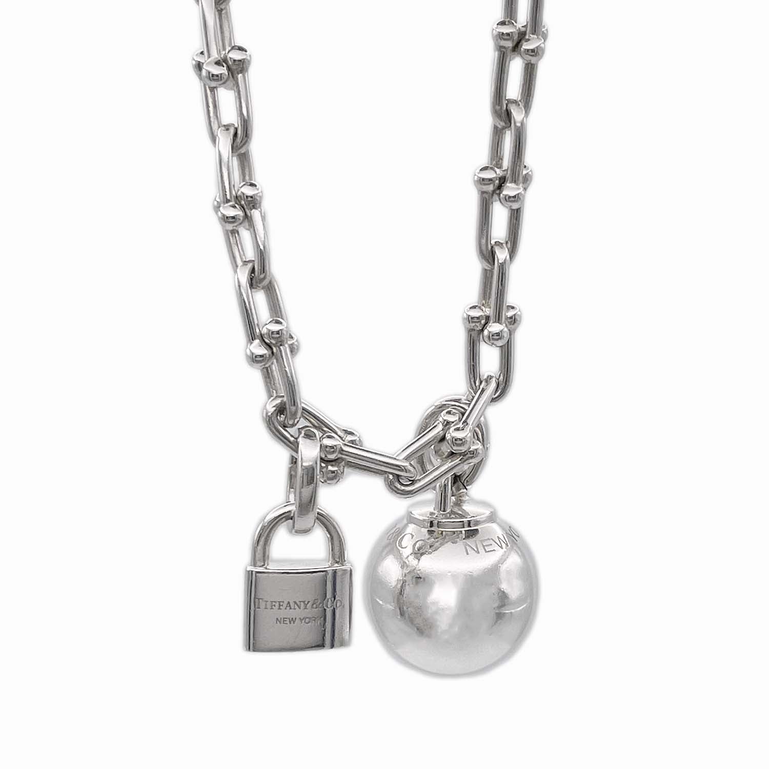 Tiffany&Co. ティファニー Lサイズ 17cm ハードウェア 2連 ラップブレスレット SV925
