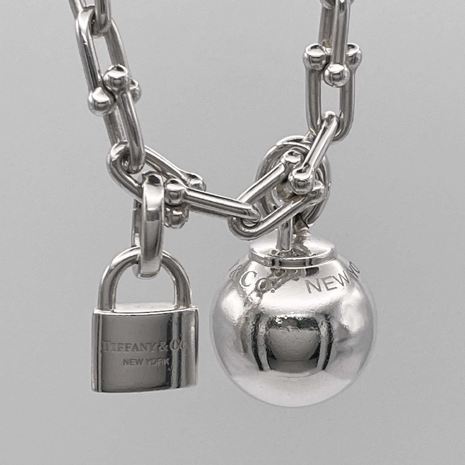 Tiffany&Co. ティファニー Lサイズ 17cm ハードウェア 2連 ラップブレスレット SV925