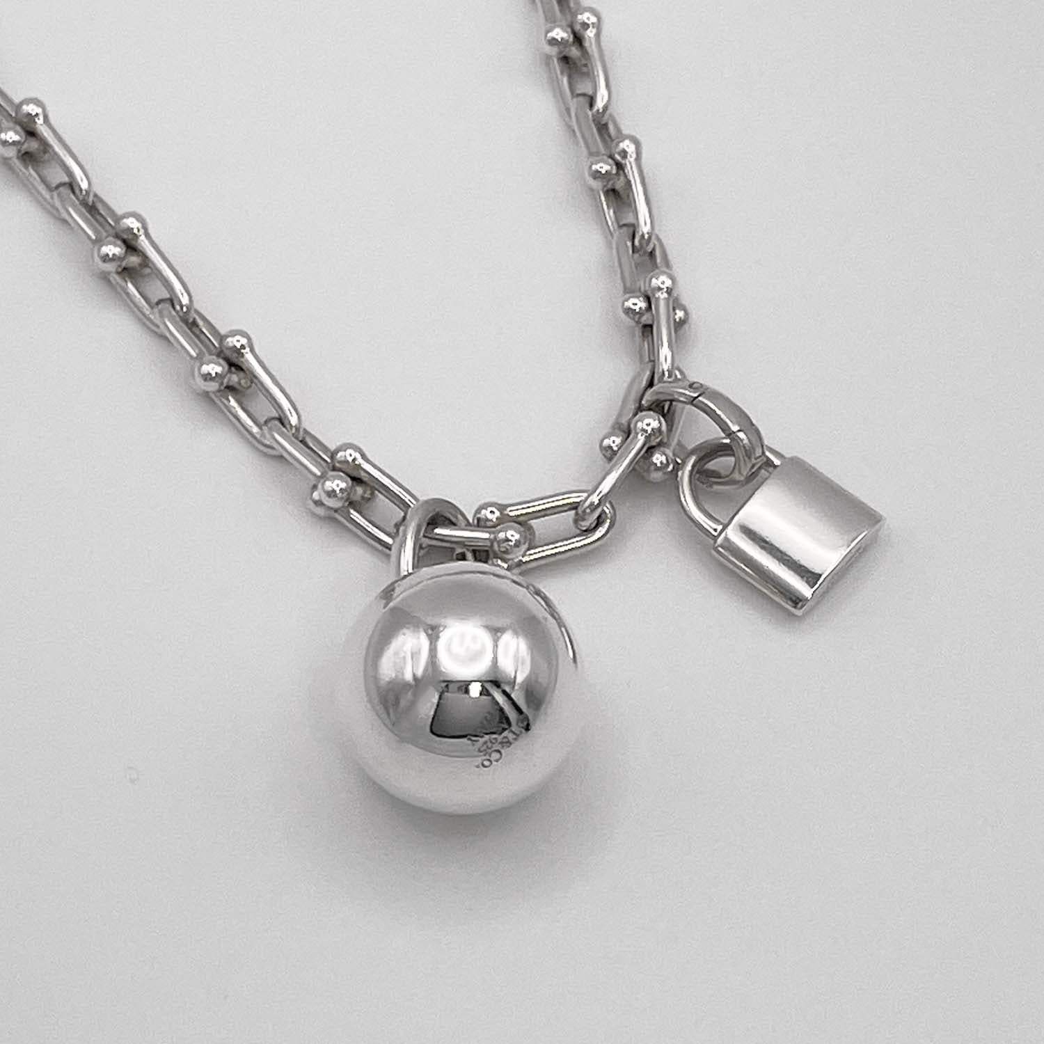 Tiffany&Co. ティファニー Lサイズ 17cm ハードウェア 2連 ラップブレスレット SV925